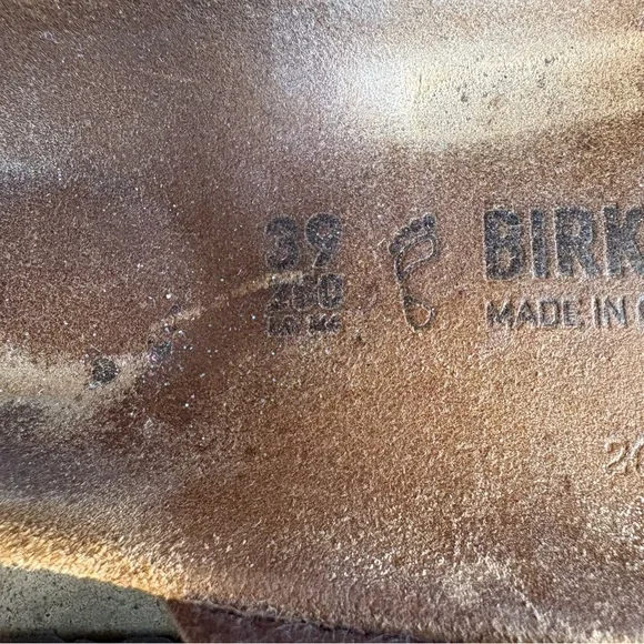 Birkenstock Tan Footbed Sandals - Picture 2 of 5